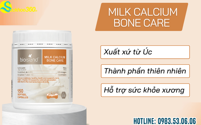 Bio Island Milk Calcium Bone Care úc là sản phẩm gì?