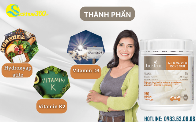 Thành phần đặc biệt tạo nên chất lượng Bio Island Milk Calcium