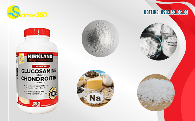 Kirkland Glucosamine Chondroitin thành phần