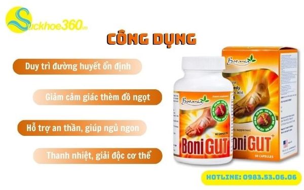 Công dụng chính của Boni Gut