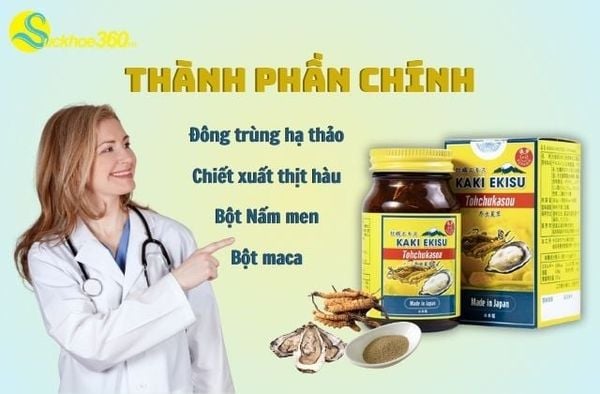 Thành Phần Chính Có Trong Kaki Ekisu Tohchukasou Kenkan.