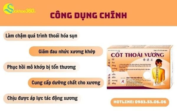 công dụng của Cốt Thoái Vương