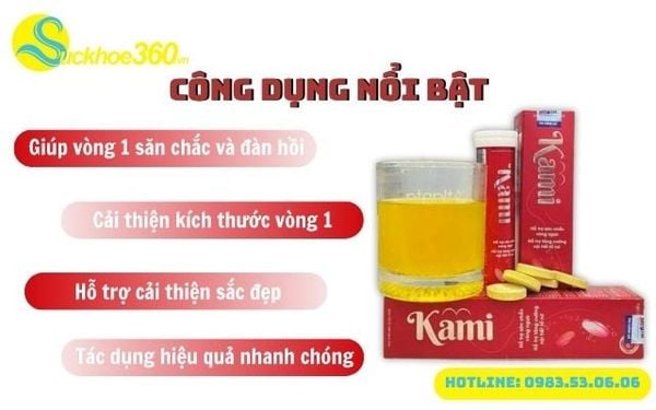 Công dụng chính của viên sủi Kami