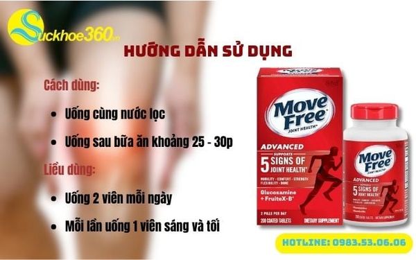 Hướng dẫn dùng Schiff Move Free Joint Health Advanced