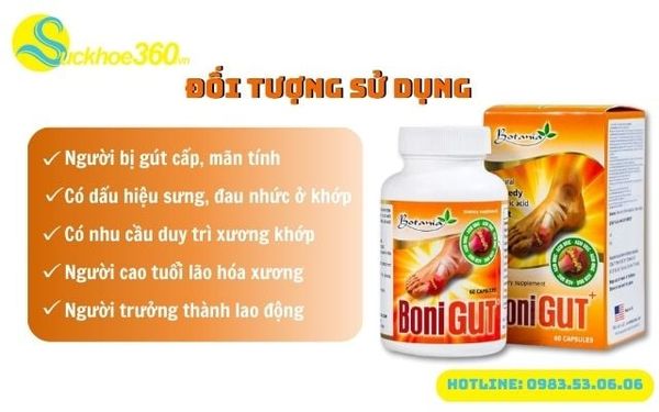 Đối tượng sử dụng Boni Gut