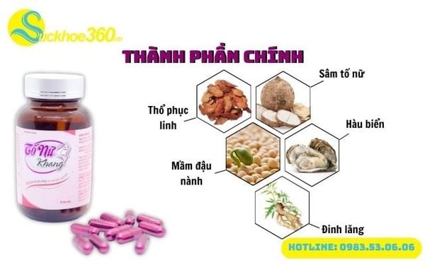 1.4. Thành phần chính của Tố Nữ Khang