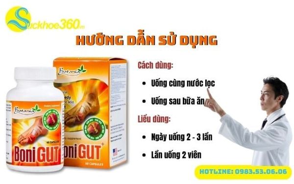 Hướng dẫn sử dụng viên uống Boni Gut