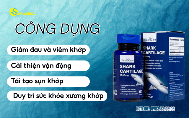 Shark Cartilage NatureCare công dụng