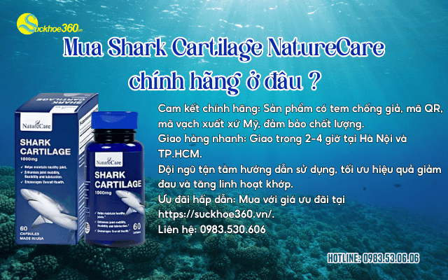 Shark Cartilage NatureCare mua chính hãng ở đâu