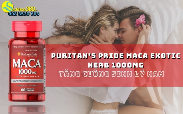 Viên uống Puritan’s Pride Maca Exotic Herb 1000mg là thuốc gì?