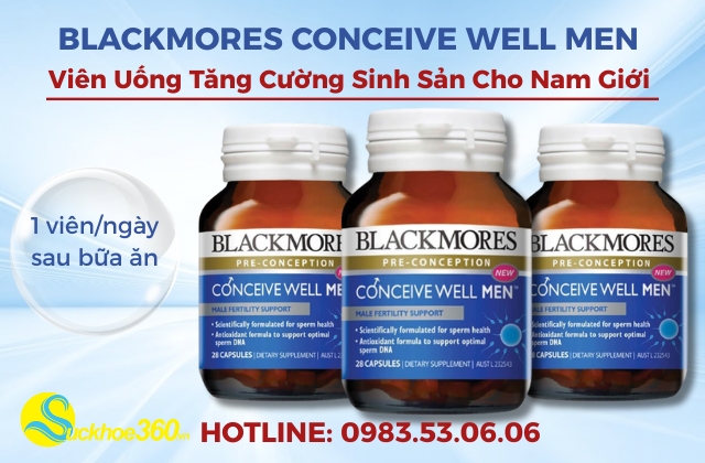 Cách dùng Blackmores Conceive Well Men đạt hiệu quả tối ưu