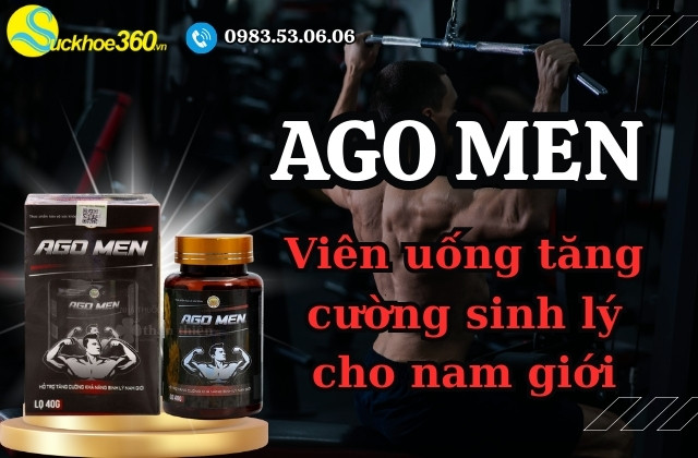 Ago Men - Viên uống tăng cường sinh lý nam hộp 40gr