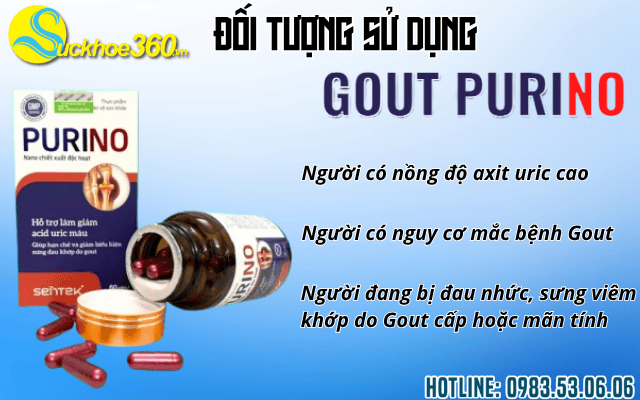 Ai là người nên sử dụng viên uống Gout Purino