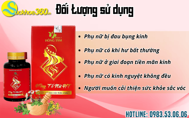 Ai nên dùng viên uống Hồng Tố Nữ Hồng Tâm