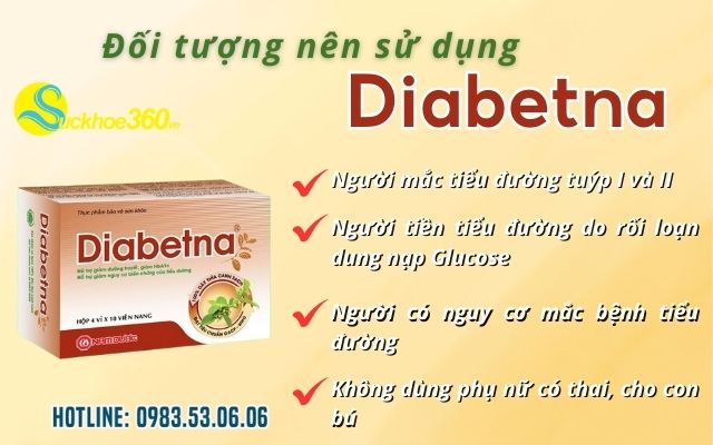 Đối Tượng Phù Hợp Sử Dụng Diabetna: