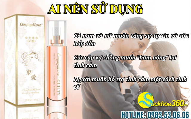 Ai nên dùng nước hoa kích thích Conjugallove Guilty