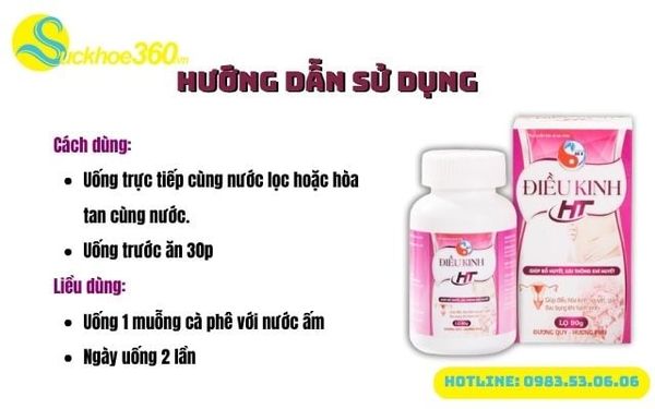 Hướng dẫn sử dụng điều kinh Hằng Thu