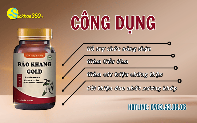 Bảo Khang Gold công dụng