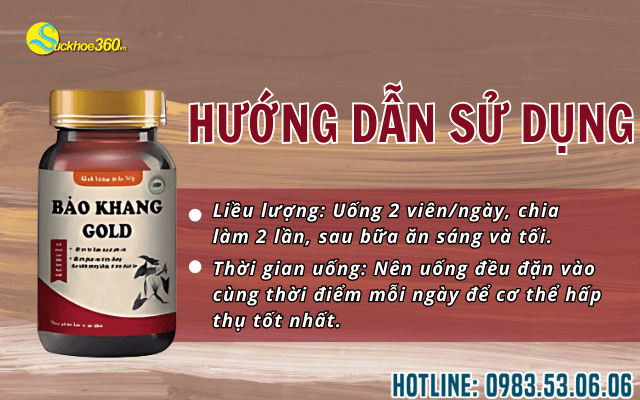 Bảo Khang Gold cách sử dụng