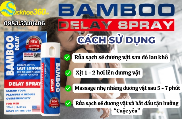 Cách sử dụng BamBoo Delay Spray