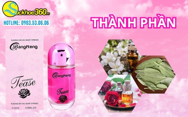Thành phần chính của nước hoa Bangneng Tease