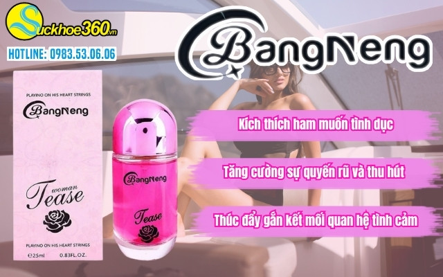 Công dụng nổi bật của nước hoa kích thích nữ Bangneng Tease