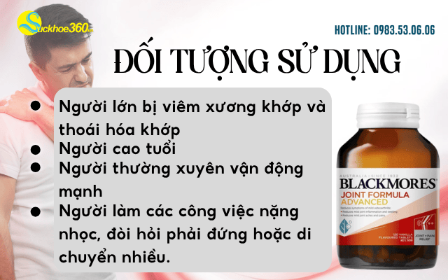Blackmores Joint Formula Advanced đối tượng sử dụng