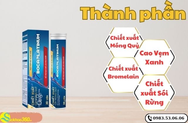 Thành phần của Boca Platinum