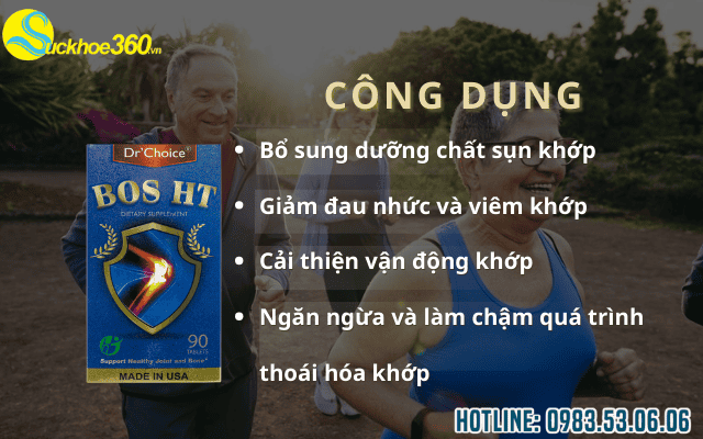 Lợi ích vượt trội của viên uống Bos HT đối với xương khớp