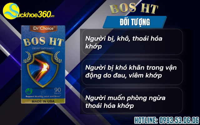Ai nên sử dụng sản phẩm viên uống hỗ trợ xương khớp Bos HT?