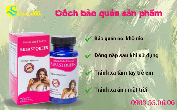 Breast Queen - Viên uống hỗ trợ tăng kích thước vòng một