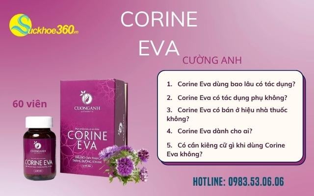 Các câu hỏi thường gặp về Viên uống Corine Eva