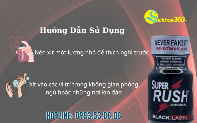 Hướng dẫn sử dụng Nước Hoa Tình Yêu Rush – Quỷ Đen hiệu quả