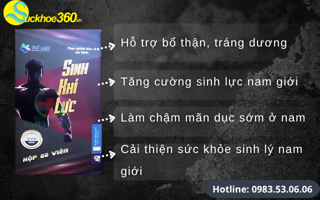 Tác dụng của viên uống Sinh Khí Lực đối với sức khỏe sinh lý nam giới