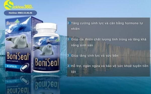 Công dụng của viên uống BoniSeal hỗ trợ cải thiện sinh lý nam