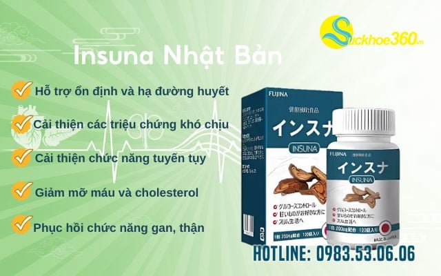 Công dụng vượt trội của Insuna