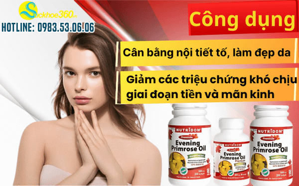 Công dụng của viên uống David Health Evening Primrose Oil Canada