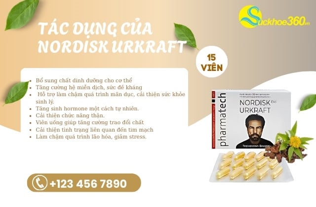 Tác dụng về viên uống Nordisk Urkraft Plus