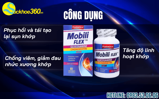 Công dụng chính của viên uống Pharmekal Mobili Flex