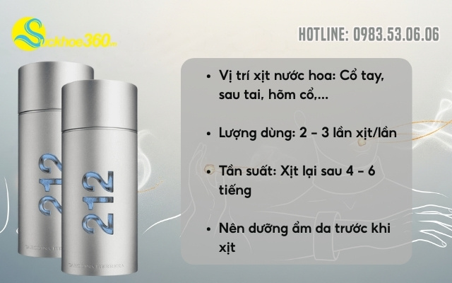 Hướng dẫn sử dụng 212 Men NYC để tối ưu hóa hiệu quả 
