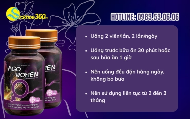 Hướng dẫn sử dụng Ago Women để đạt hiệu quả tối ưu