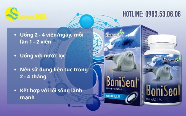 Hướng dẫn sử dụng thuốc bổ thận BoniSeal USA