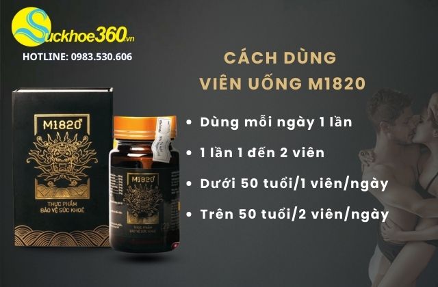 Hướng dẫn sử dụng M1820 bổ thận nam