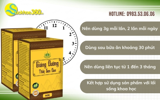 Hướng dẫn sử dụng Giáng Đường Thất Sơn Đan đúng cách