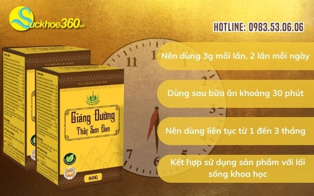 Hướng dẫn sử dụng Giáng Đường Thất Sơn Đan