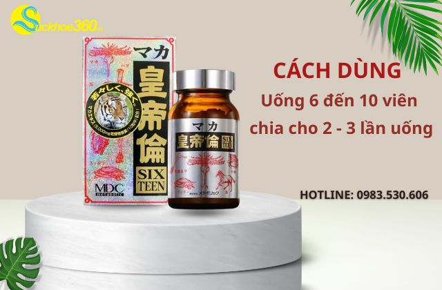 Cách dùng của viên uống Maka Sixteen