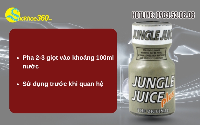 Hướng dẫn sử dụng Nước Hoa Tình Yêu Junge Juice Plus hiệu quả