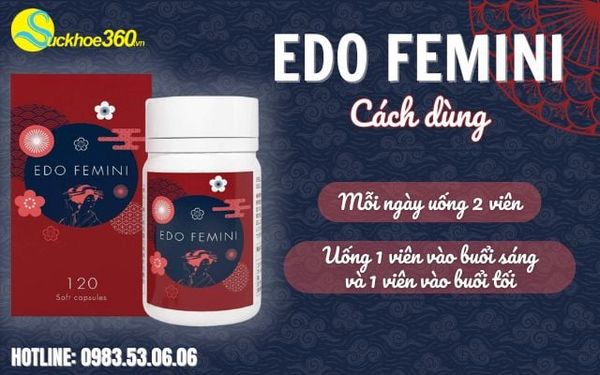 Cách dùng viên uống Edo Femini