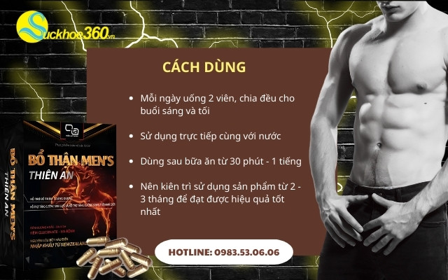 Cách dùng Bổ Thận Men’s Thiên An
