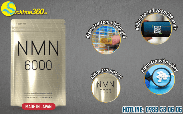 Cách nhận biết NMN 6000 chính hãng